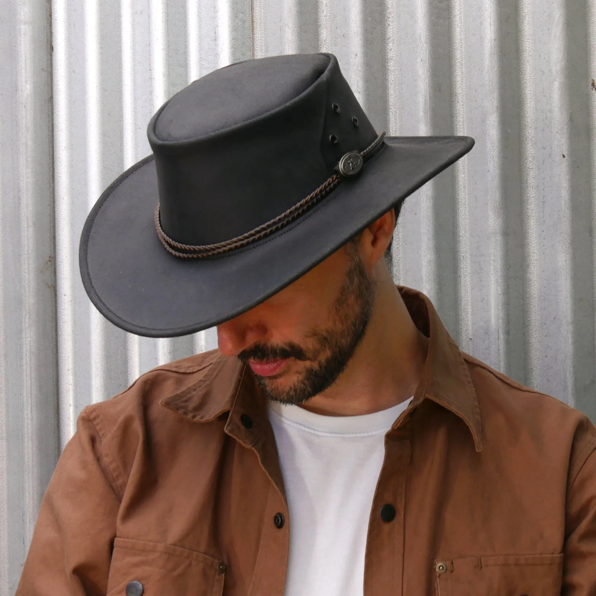 Mallacoota Leather Hat