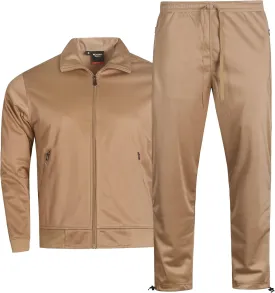 MEN'S CLASSIC OPEN BOTTOM SOLID ACTIVEWEAR JOGGING SPORTSWEAR TRACKSUIT S - 5X