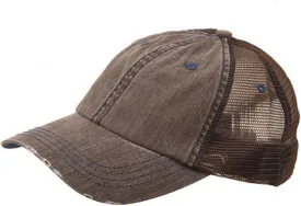 MG Low Profile Special Cotton Mesh Cap-Khaki W40S62B