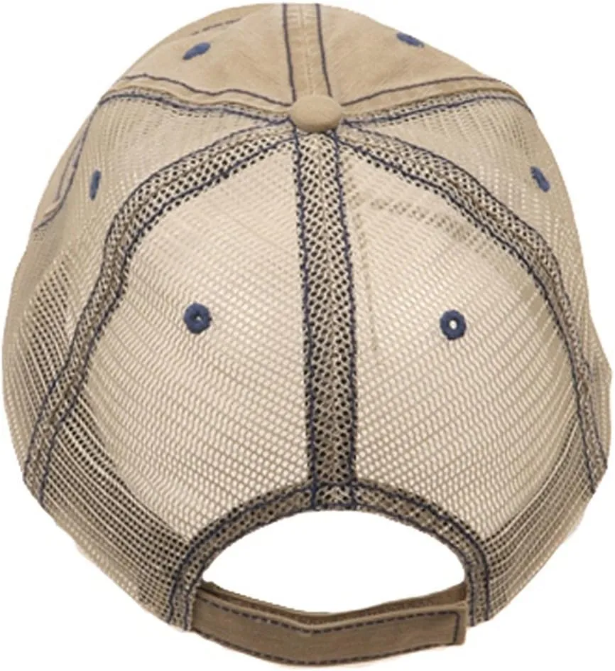 MG Low Profile Special Cotton Mesh Cap-Khaki W40S62B