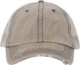 MG Low Profile Special Cotton Mesh Cap-Khaki W40S62B