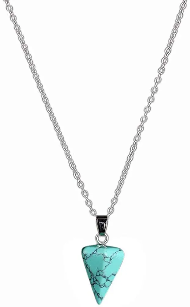 Natural Stone Hexagonal Pendant