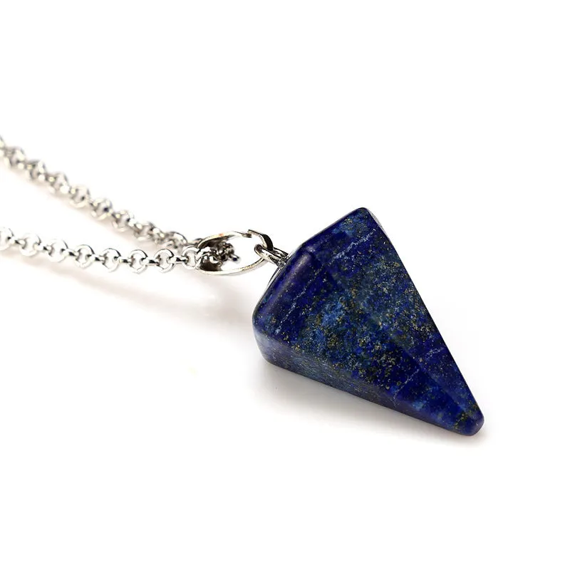 Natural Stone Hexagonal Pendant