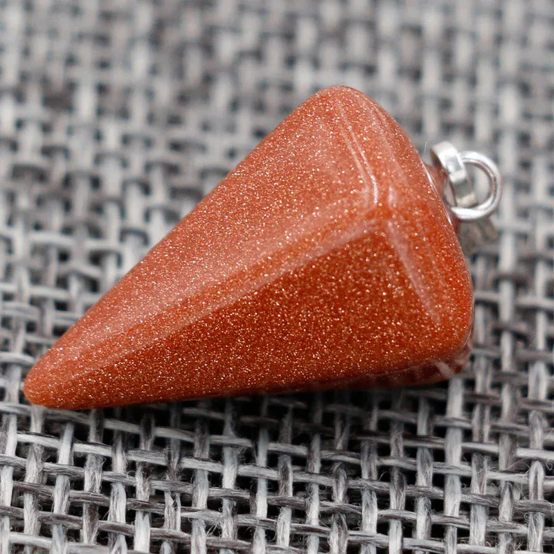 Natural Stone Hexagonal Pendant