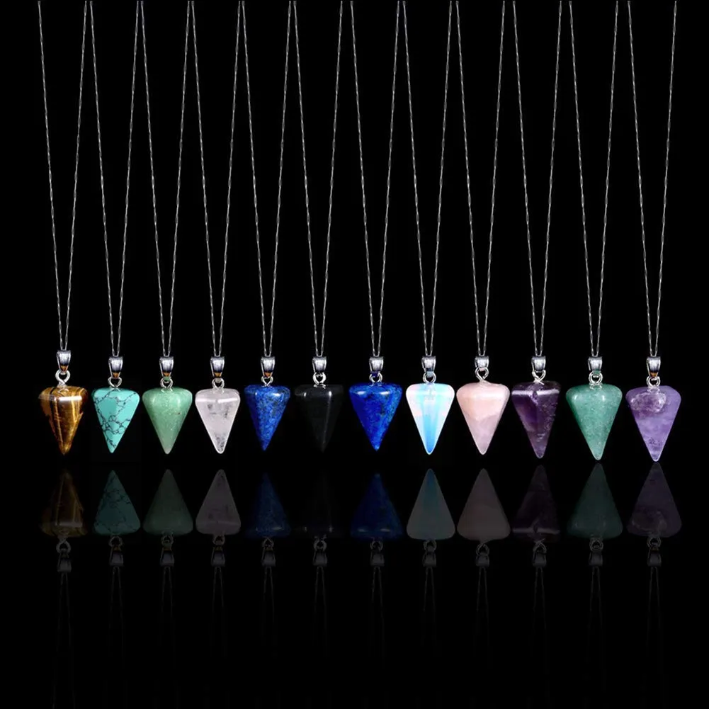 Natural Stone Hexagonal Pendant