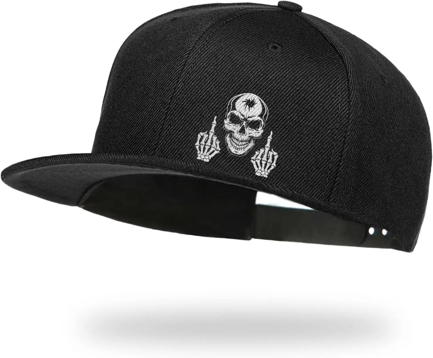 Negi Snapback Hats for Men Black Adjustable Trucker for Dad from Boy Cap Adjustable Skull Baseball Cap