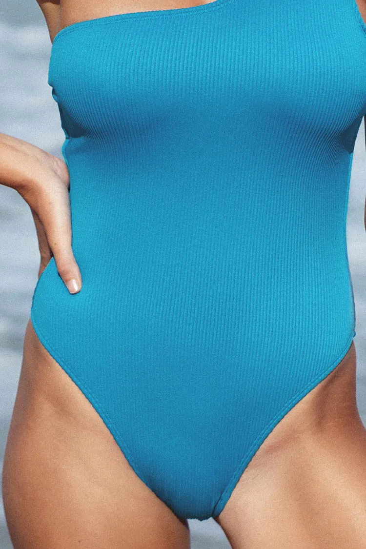 Ocean Rib O-Ring One Shoulder One Piece Swimsuit