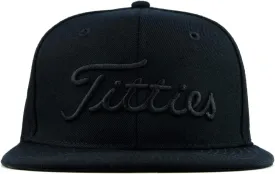 Power Golf Original Titties Golf Snapback Hat  Golf Cap PGA Flat Bill Brim  One Size, Universal Fit