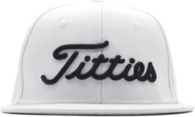 Power Golf Original Titties Golf Snapback Hat  Golf Cap PGA Flat Bill Brim  One Size, Universal Fit