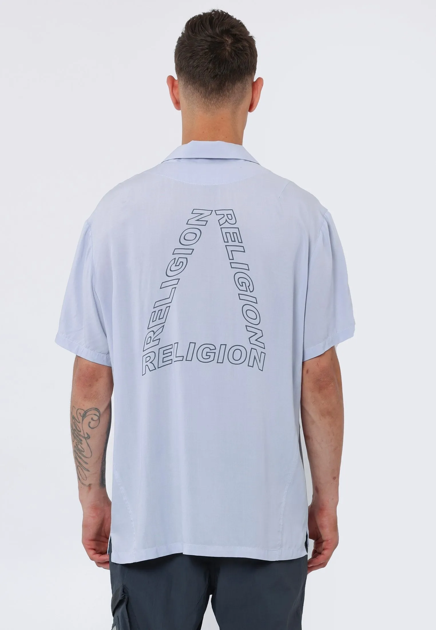 PYRAMID SHIRT PALE BLUE