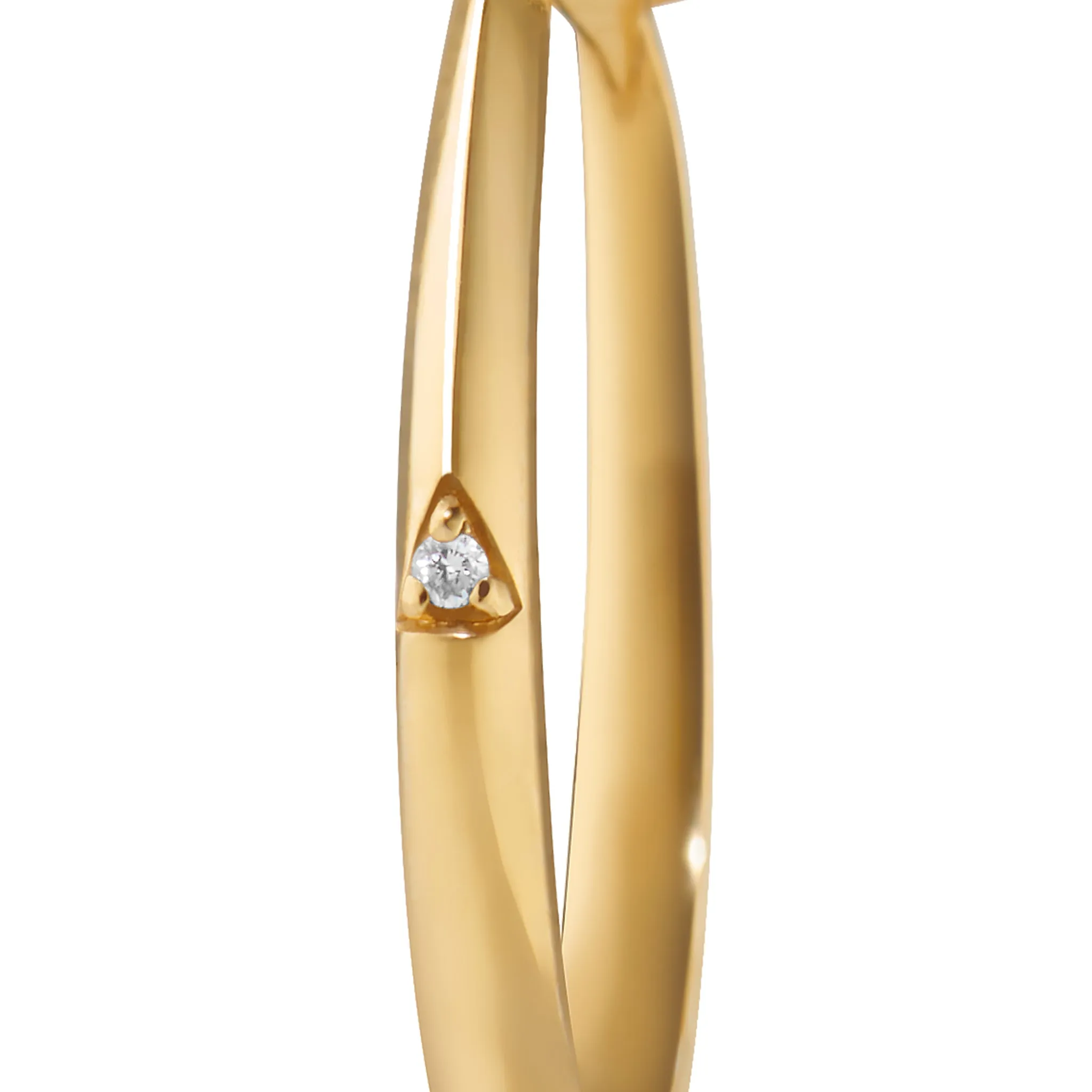 "Points North" London Blue Topaz Ring with Diamonds