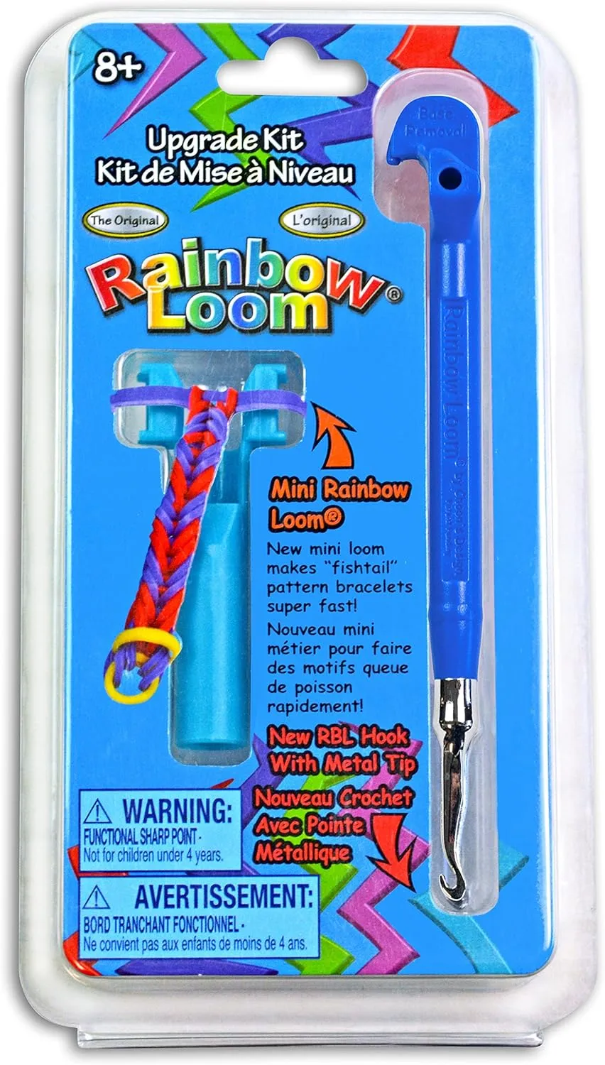 Rainbow Loom Upgrade Kit - Blue Metal Hook