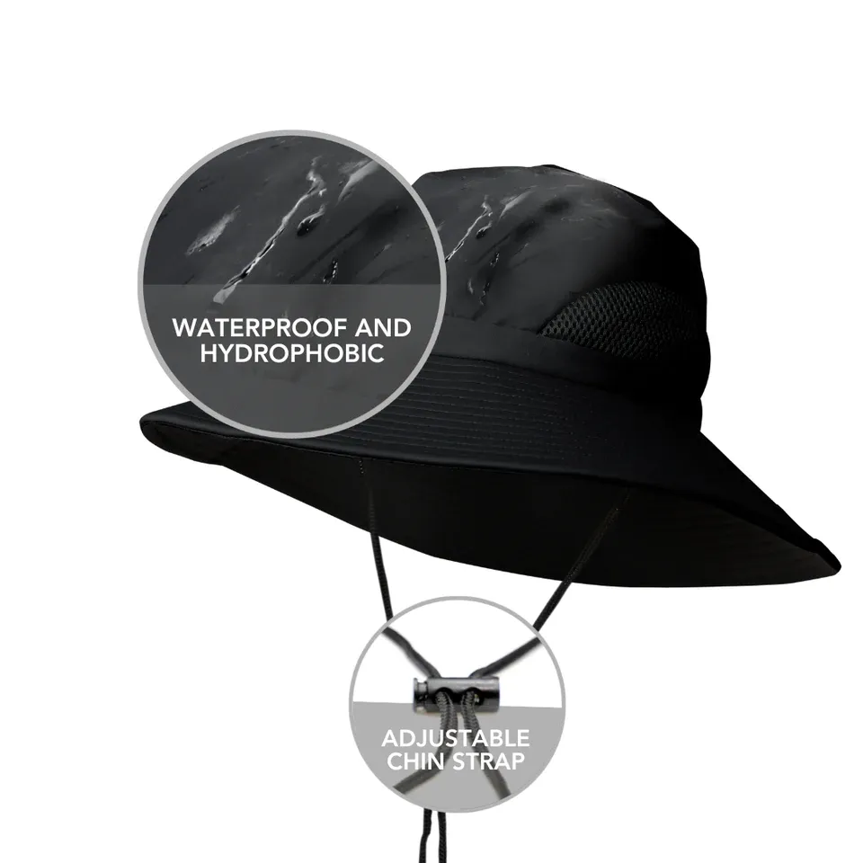 Satin-Lined Waterproof, Adjustable Sun Hat