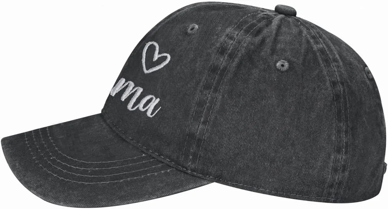 SHANVANKE Boy Mama Hats for Women, Gifts for Mom, Adjustable Embroidered Cotton Denim Boy of Mom Baseball Cap