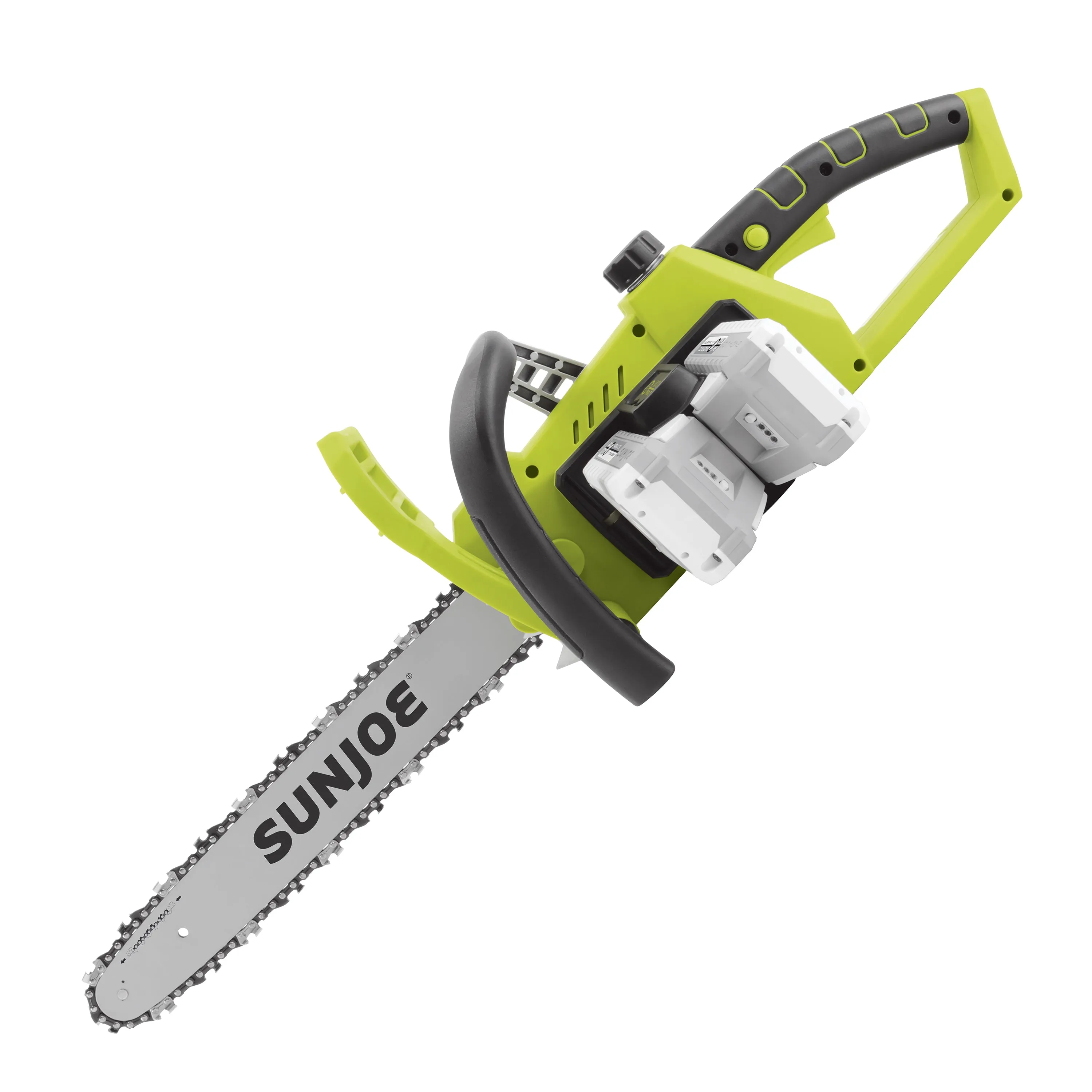 Sun Joe 24V-X2-CS16 48-Volt* IONMAX Cordless Chain Saw Kit | 16-inch | W/ 2 x 2.0-Ah Batteries   Charger