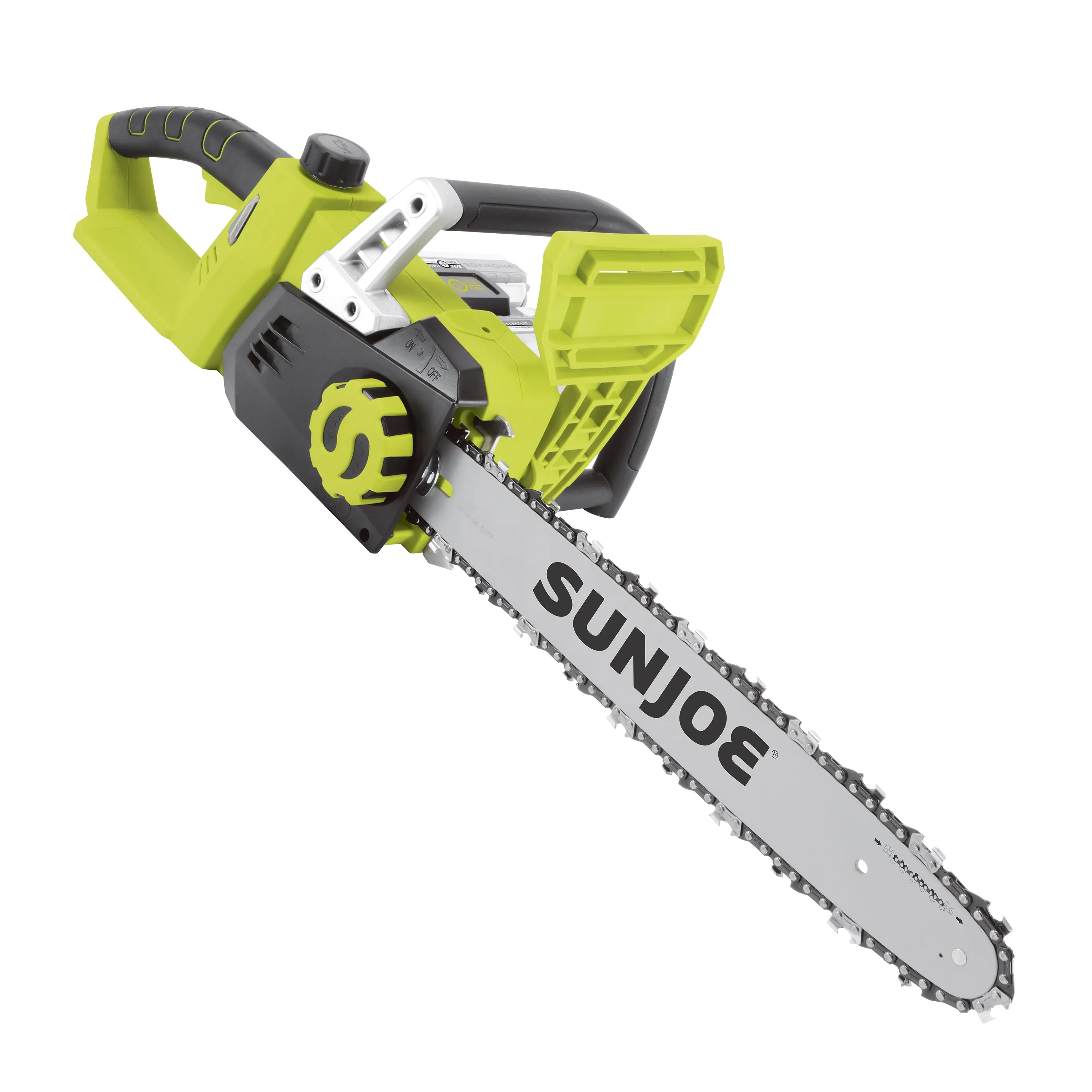 Sun Joe 24V-X2-CS16 48-Volt* IONMAX Cordless Chain Saw Kit | 16-inch | W/ 2 x 2.0-Ah Batteries   Charger