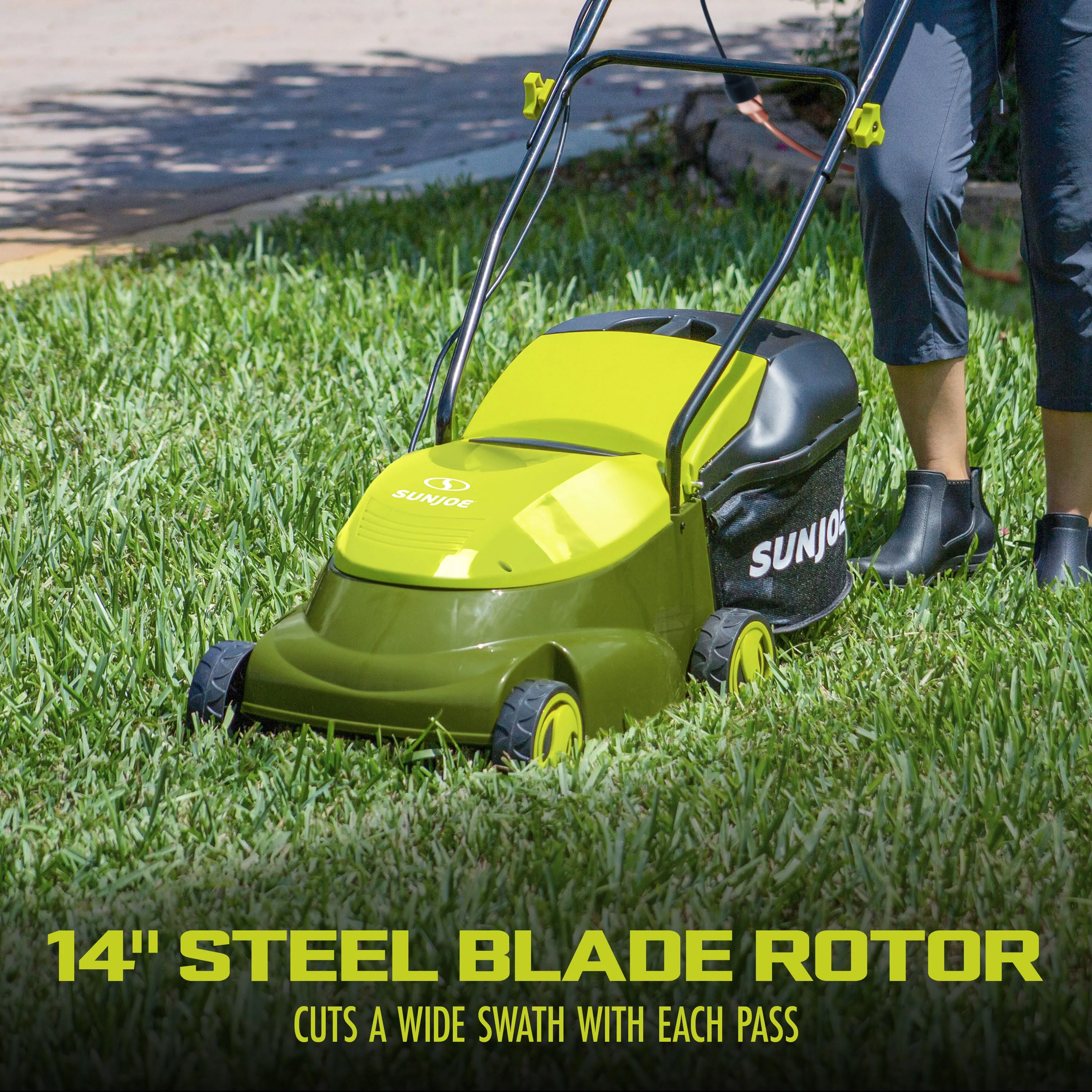 Sun Joe MJ401E-PRO Electric Lawn Mower| 14-inch | 13-Amp | Side Discharge Chute