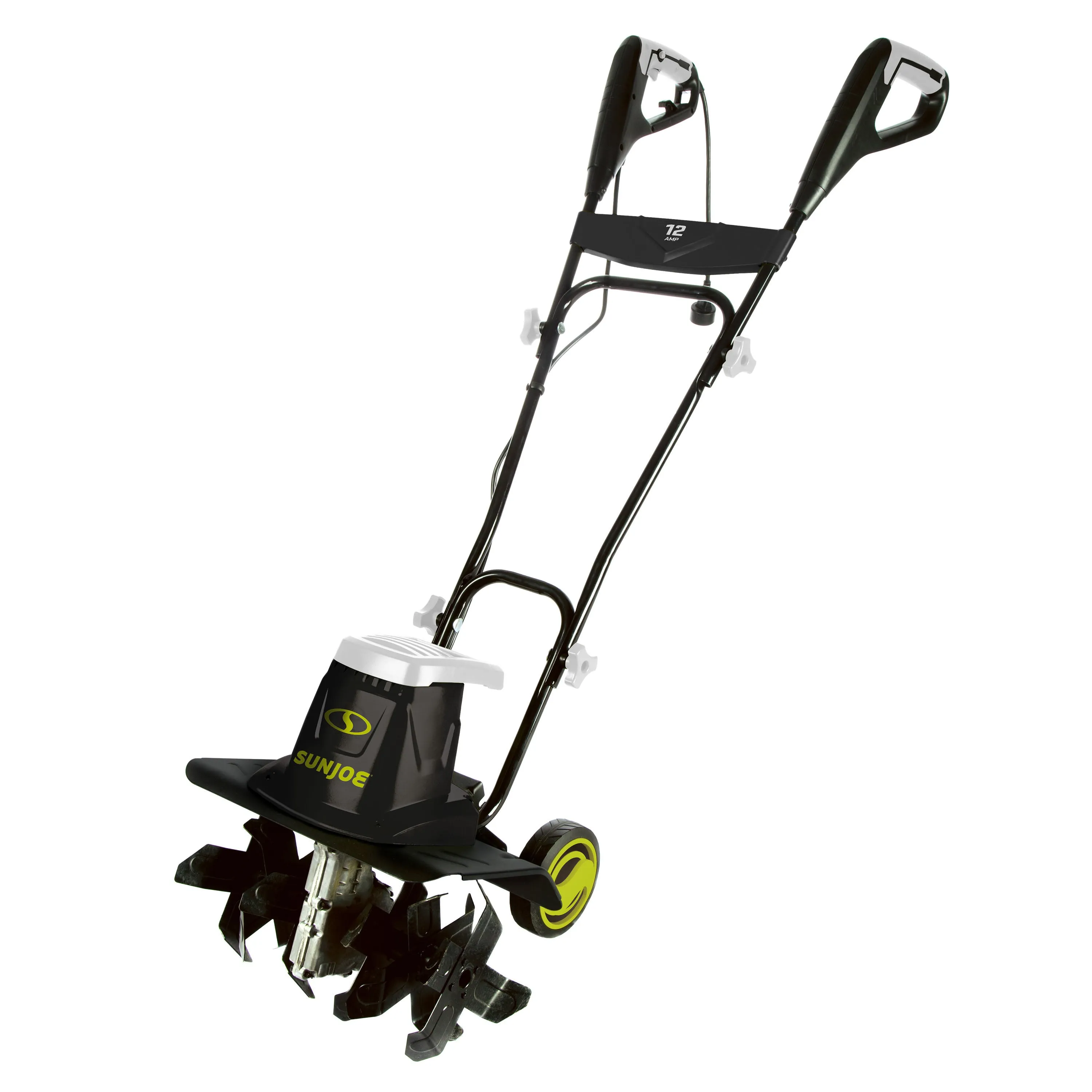 Sun Joe TJ603E Electric Garden Tiller   Cultivator | 16-inch | 12-Amp | 3-Position Height Adjustment