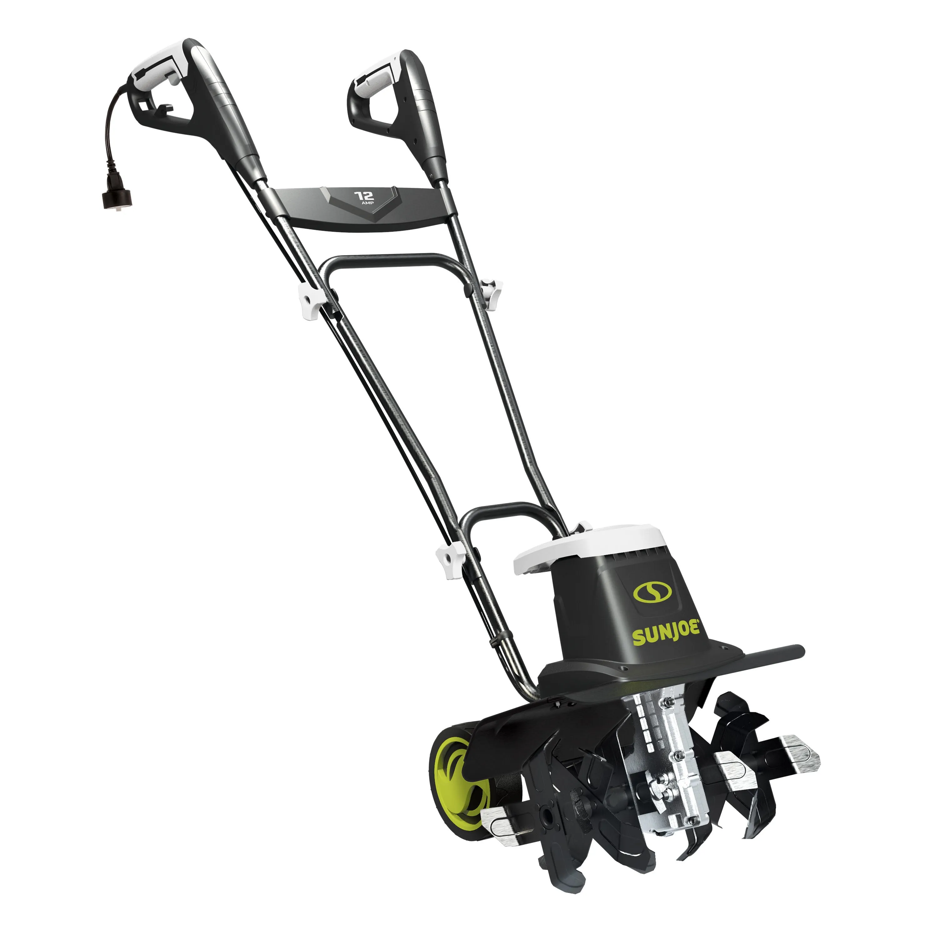 Sun Joe TJ603E Electric Garden Tiller   Cultivator | 16-inch | 12-Amp | 3-Position Height Adjustment