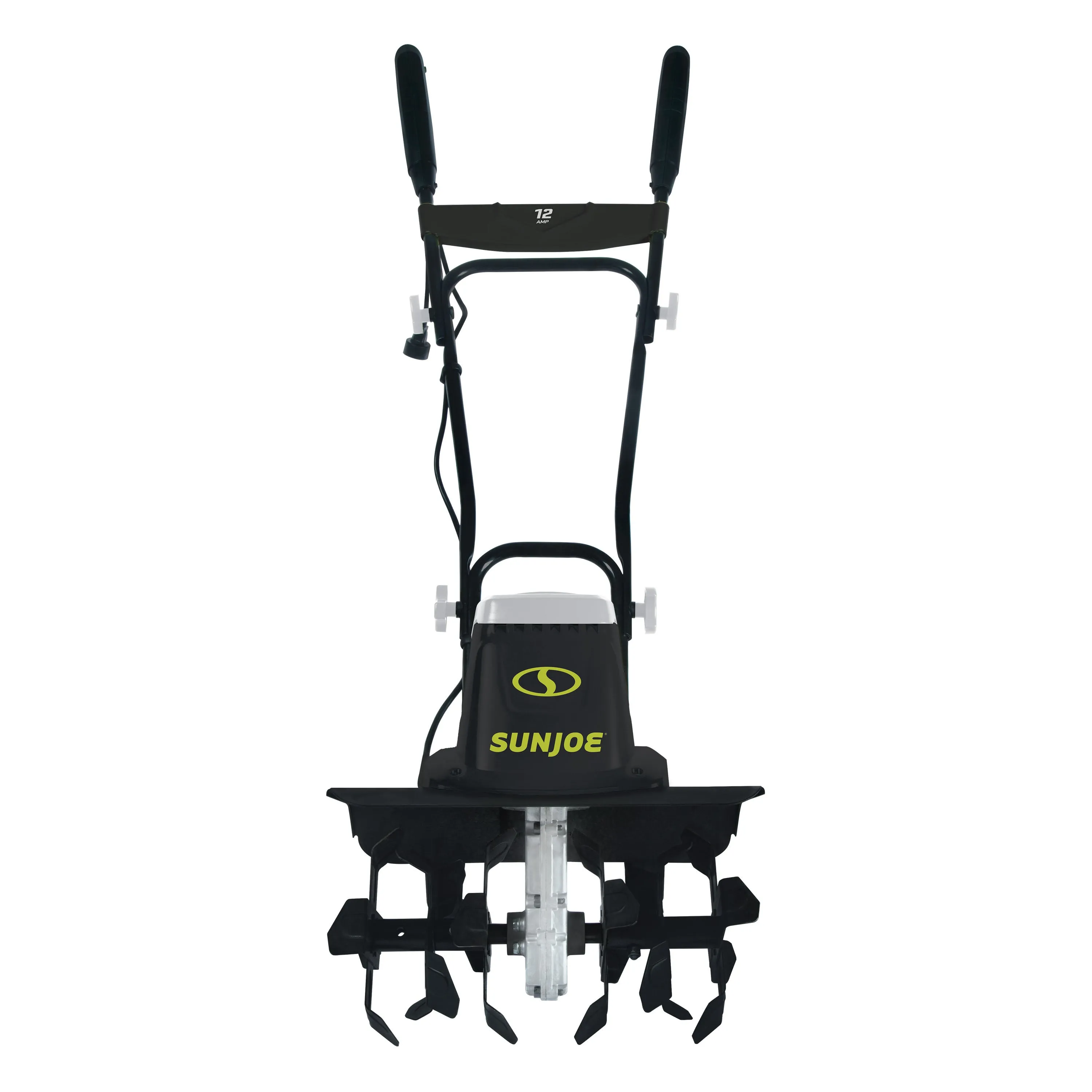 Sun Joe TJ603E Electric Garden Tiller   Cultivator | 16-inch | 12-Amp | 3-Position Height Adjustment