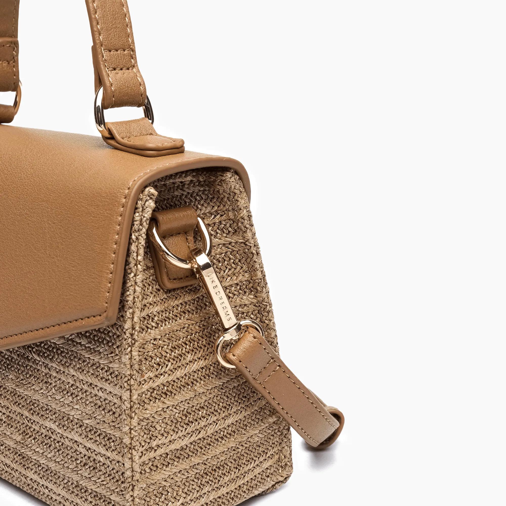 Sunny Straw Overflap Crossbody Bag