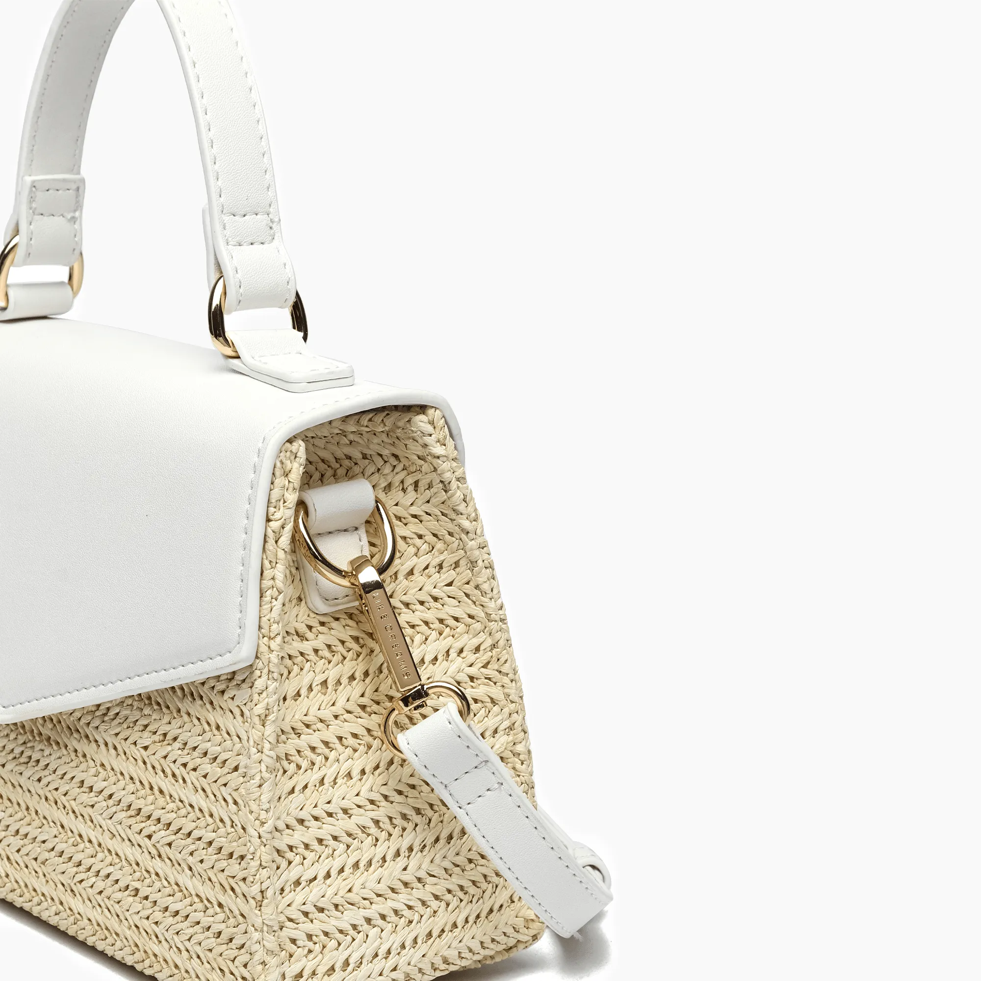 Sunny Straw Overflap Crossbody Bag