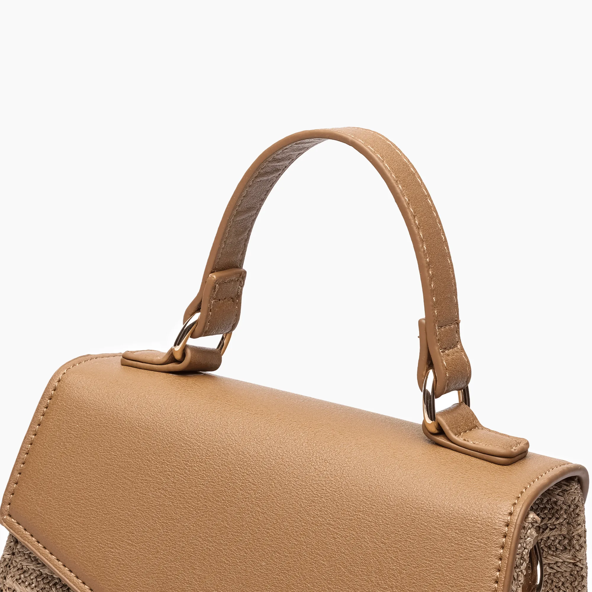 Sunny Straw Overflap Crossbody Bag
