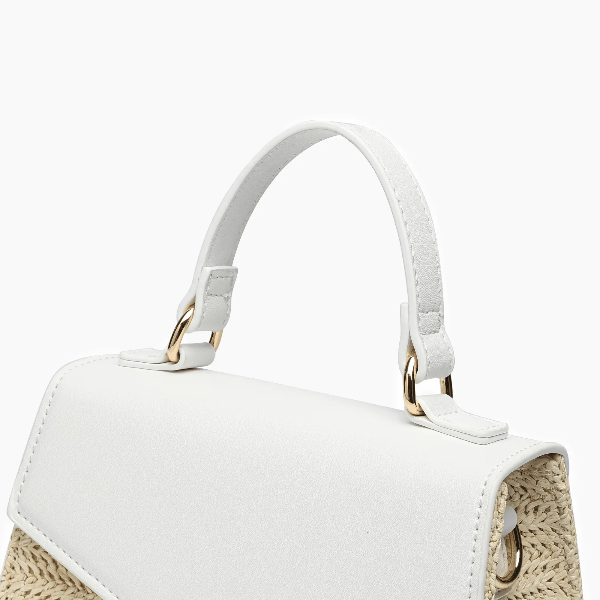 Sunny Straw Overflap Crossbody Bag