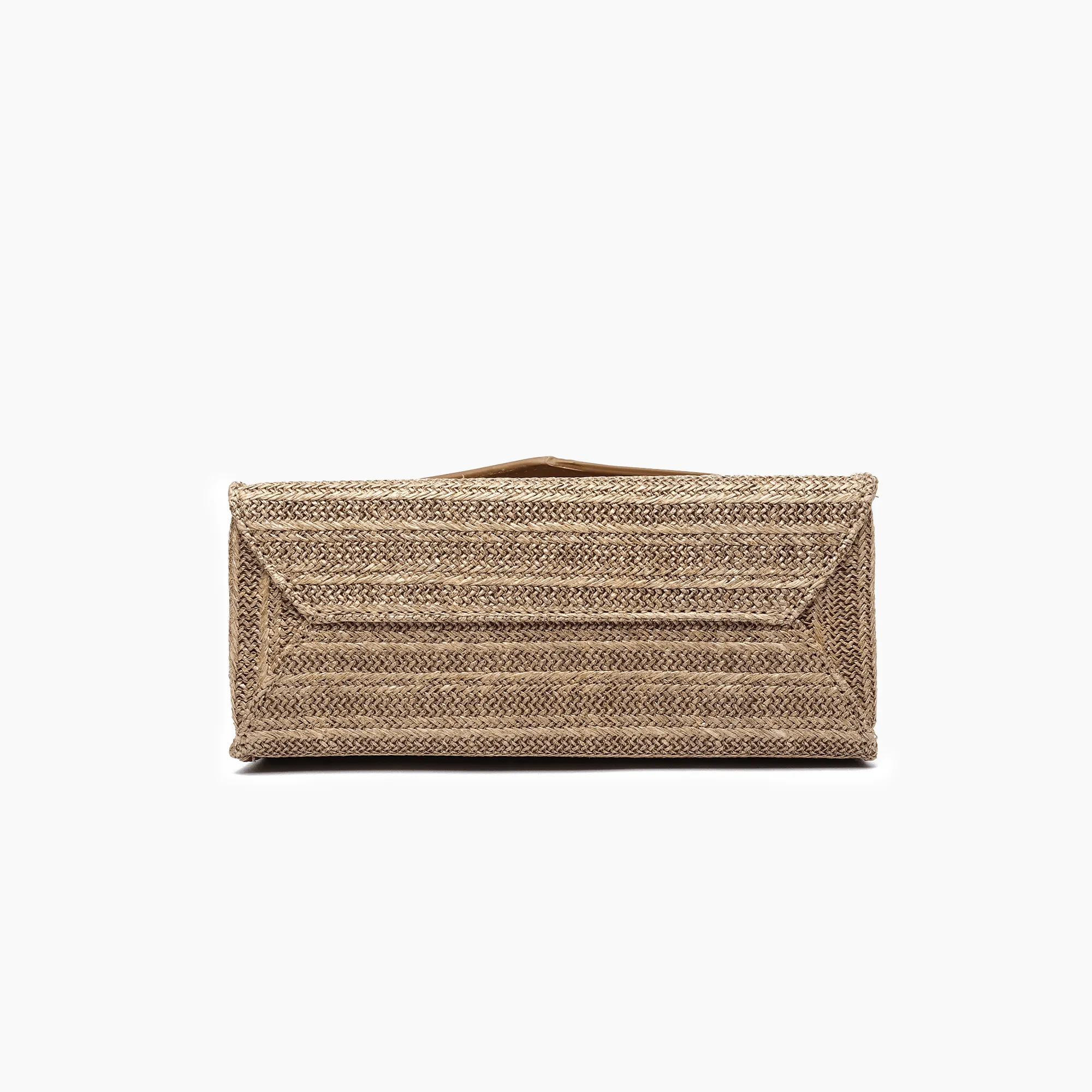 Sunny Straw Overflap Crossbody Bag