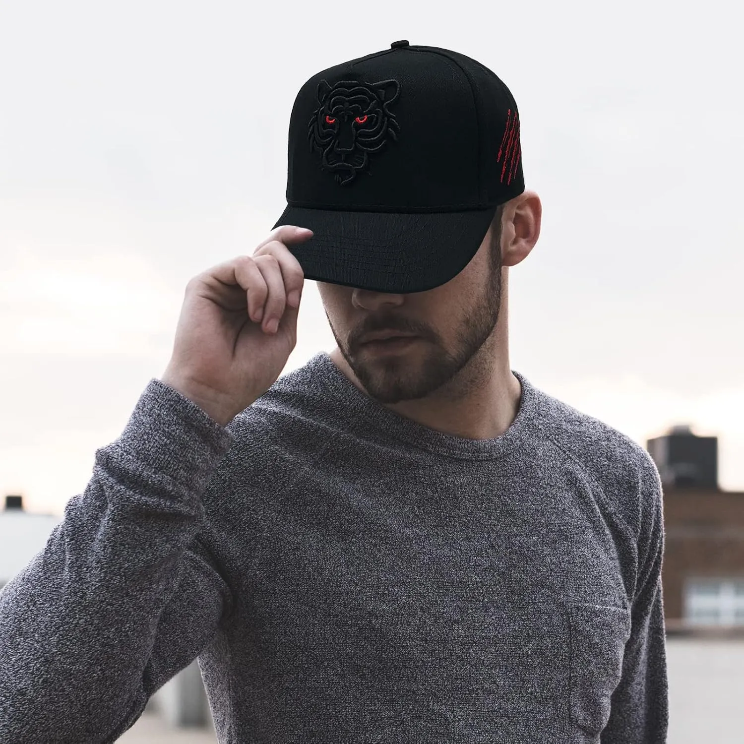 Tiger Hat Embroidered Dad Baseball Cap Sports Trucker Hats for Women Men Couple Cool Hip Hop Snapback Hats