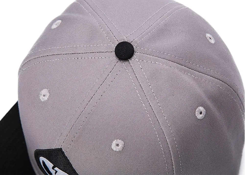 Trucker Hat Fashion Mens Women Snapback Hats - Flat Bill Brim Hat Adjustable Baseball Cap