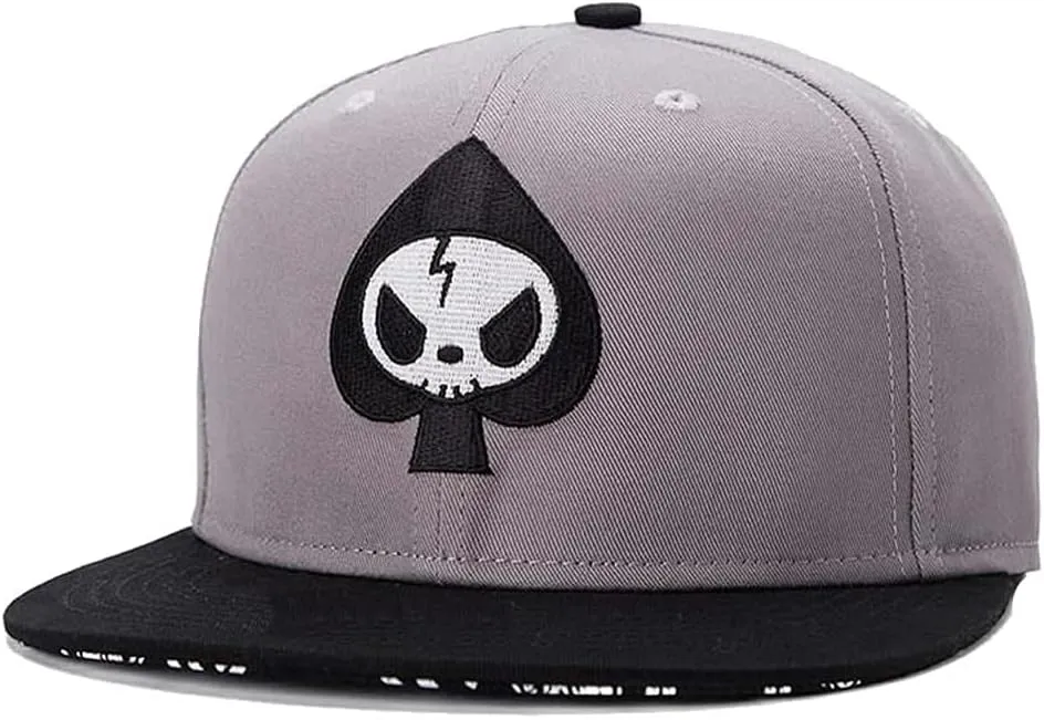 Trucker Hat Fashion Mens Women Snapback Hats - Flat Bill Brim Hat Adjustable Baseball Cap