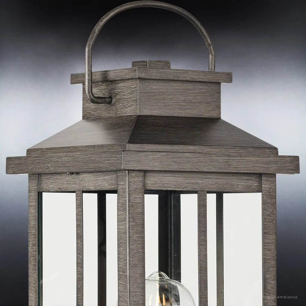 UHP1297 Transitional Outdoor Post Light 20.25''H x 7''W, Aged Pewter Finish, Anaheim Collection