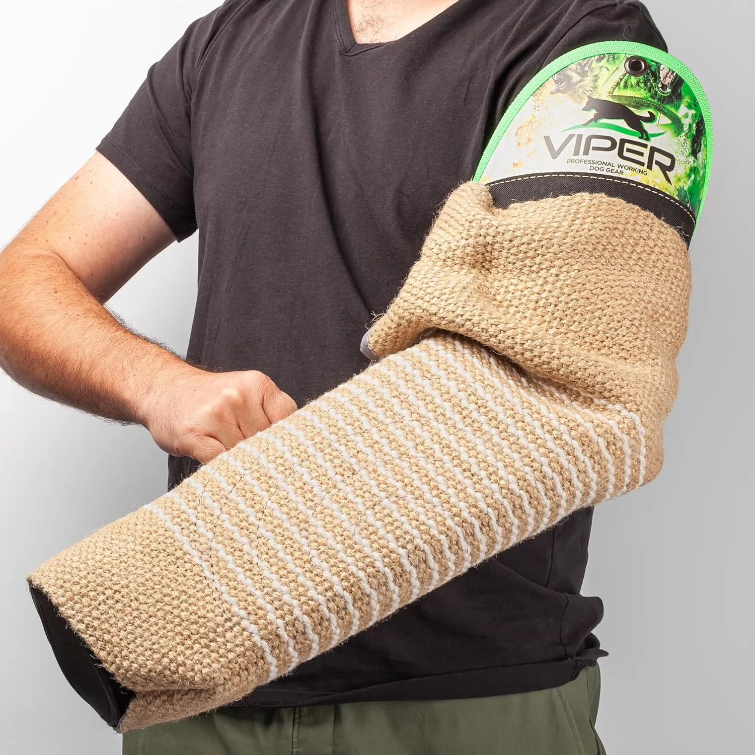 Viper Multi Level Dog Bite Sleeve with 3-Way Adjustable Bite Bar - Left Hand (Sleeve with Jute Cover)