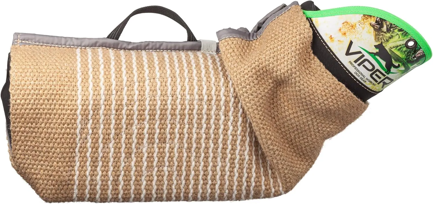 Viper Multi Level Dog Bite Sleeve with 3-Way Adjustable Bite Bar - Left Hand (Sleeve with Jute Cover)