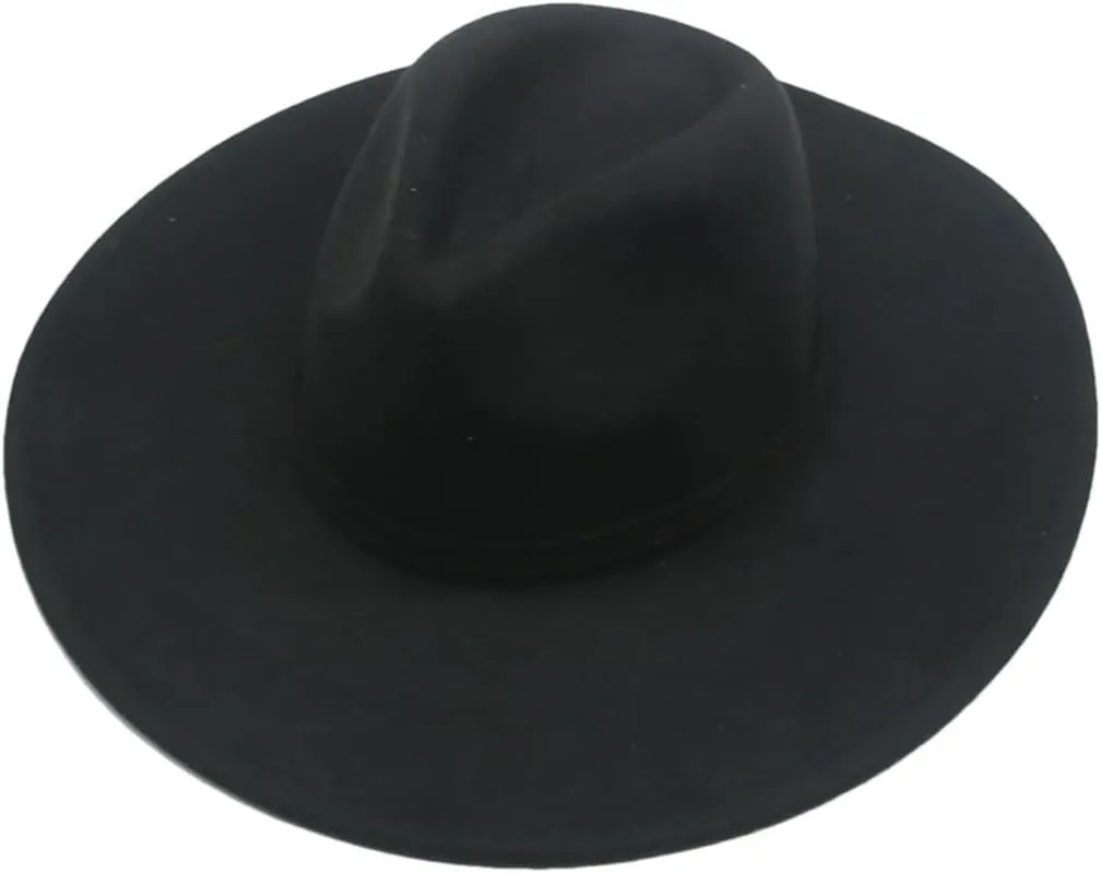 Women Fedora Hats Men Solid Band Hats Panamas Outdoor Wedding Felted Hat