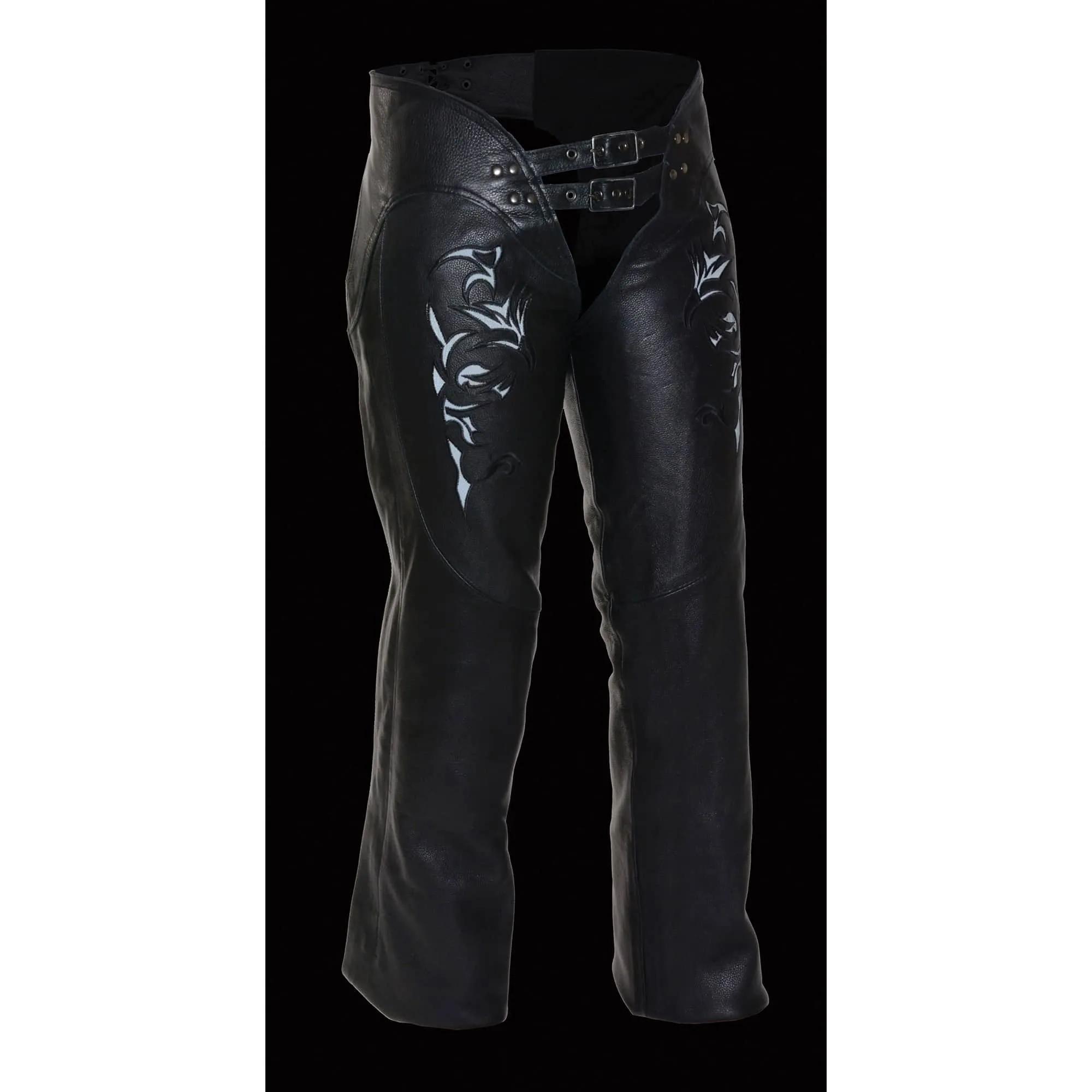 Women’s Chap w/ Reflective Tribal Embroidery