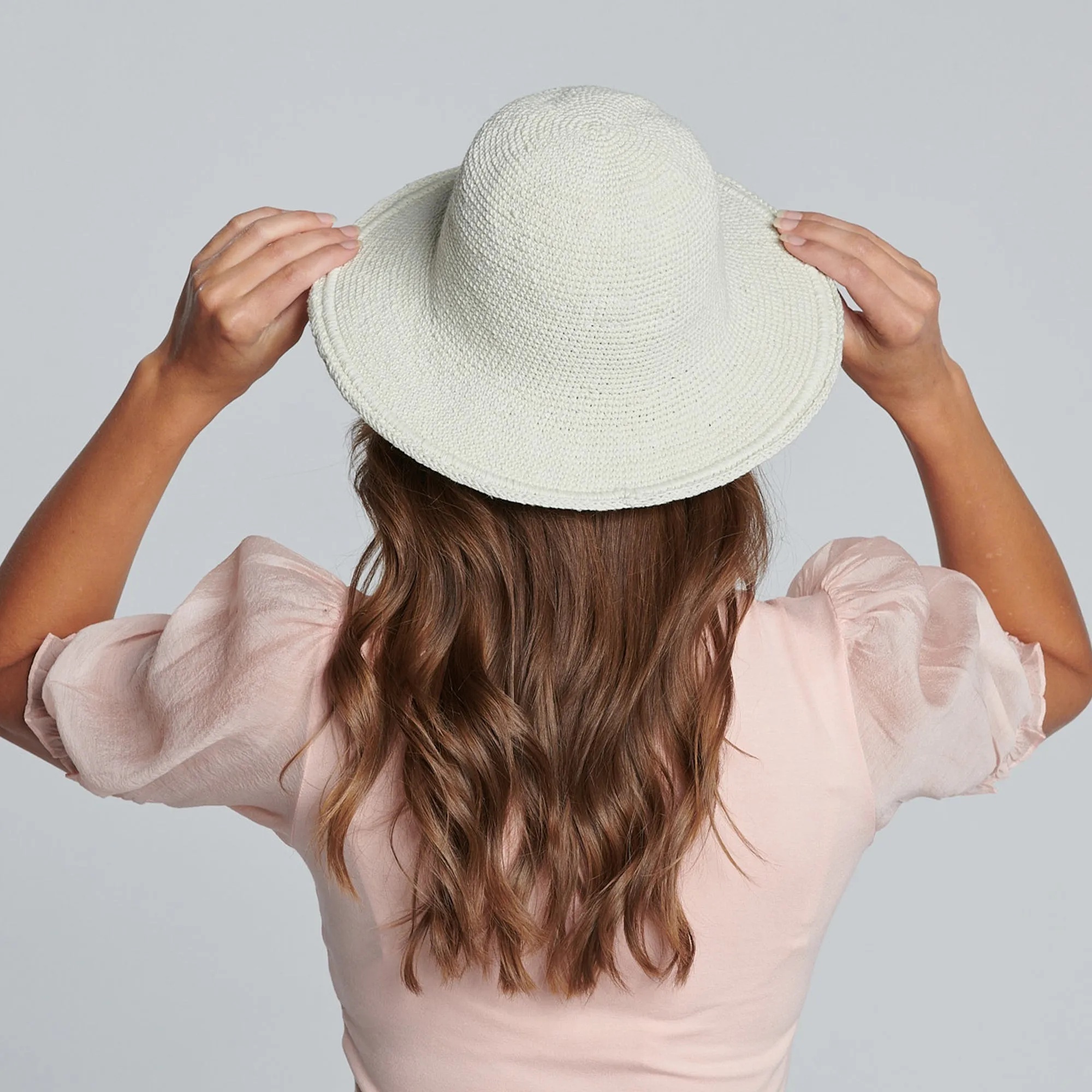 Women's Crocheted Brim Hat
